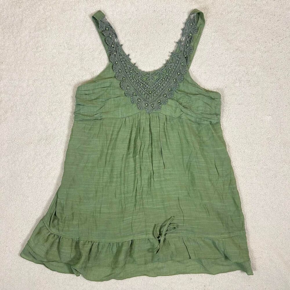 Forgotten Grace Green Y2K Whimsy Fairy Grunge Top